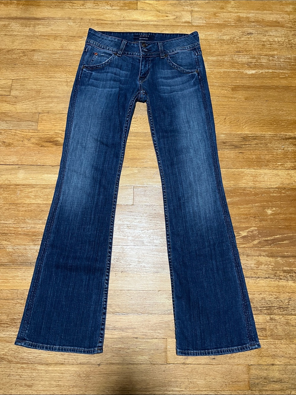 Hudson Jeans y2k Ultra Low Rise Bootcut Flap Pocket Size 26